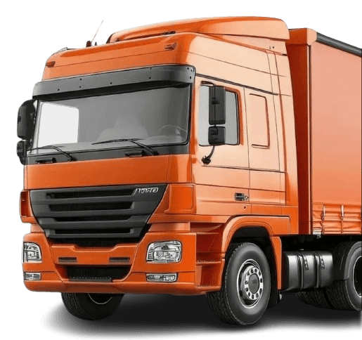 Orange Freight Truck